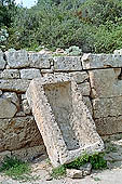 Selinunte the Acropolis. Ruins of a Byzantine village of the v century around the temples C and D. 